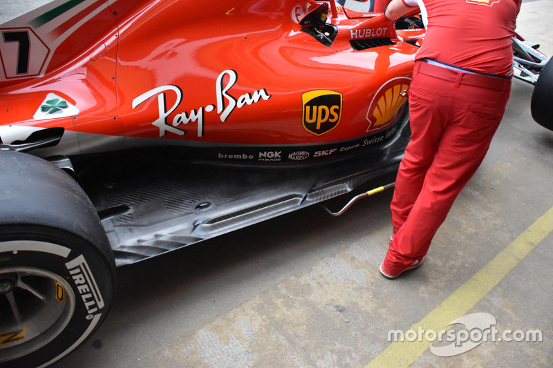 Ferrari SF71H, днище