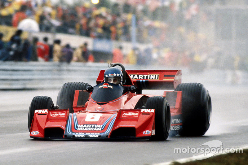 Hans-Joachim Stuck in de Brabham BT45B