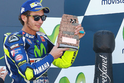 Podium: derde plaats Valentino Rossi, Yamaha Factory Racing