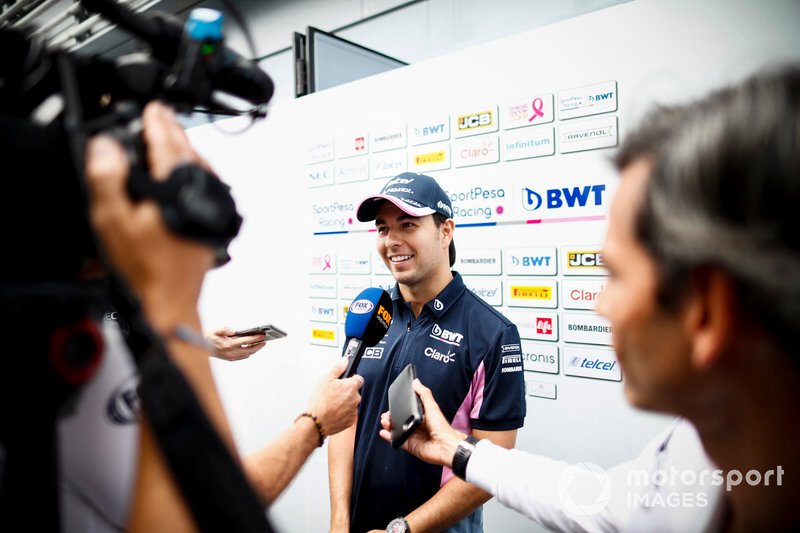 Sergio Perez, Racing Point con los medios
