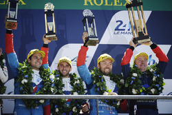 Overall podium: third place #13 Vaillante Rebellion Racing Oreca 07 Gibson: Mathias Beche, David Hei