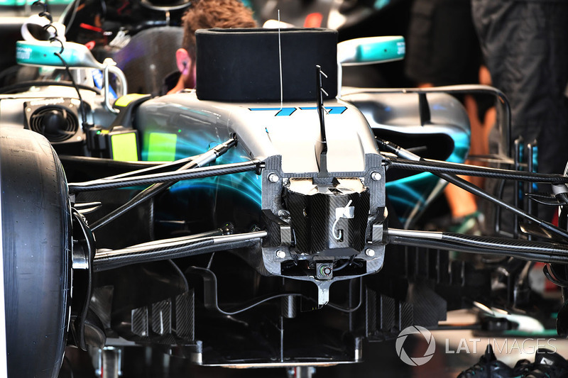 Mercedes F1 W08: Frontpartie ohne Nase