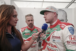 Rob Huff, Honda Racing Team JAS, Honda Civic WTCC and Tiago Monteiro, Honda Racing Team JAS, Honda C
