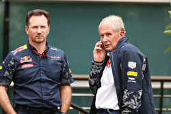 Christian Horner, Red Bull Racing Team Principal and Dr Helmut Marko, Red Bull Racing Team Consultan