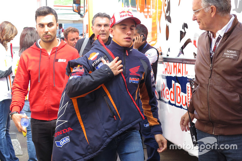 Marc Marquez nach seinem Sturz