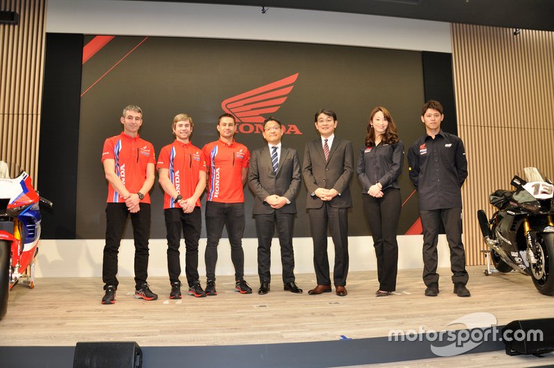 Alvaro Bautista,Leon Haslam,Takumi Takahashi, Team HRC launch
