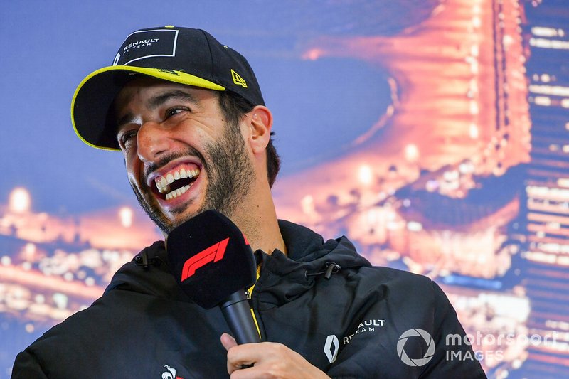 Daniel Ricciardo, Renault F1, in a press conference