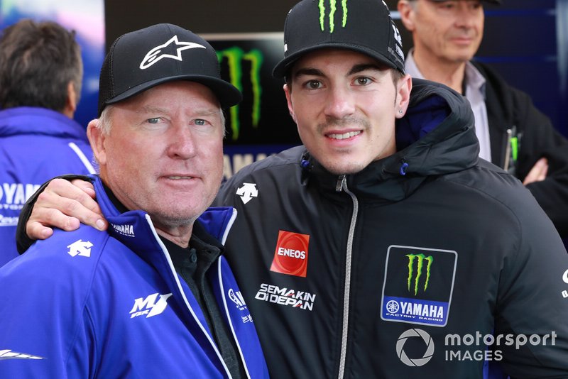 Kenny Roberts con Maverick Vinales, Yamaha Factory Racing