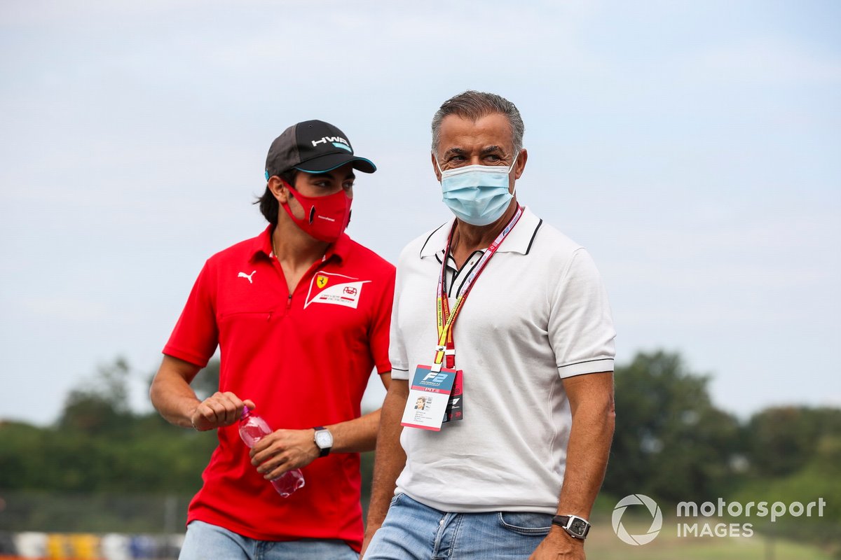 Giuliano Alesi, BWT HWA Racelab and Jean Alesi walks the track