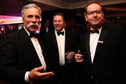 Chairman of Formula One Group Chase Carey and McLaren CEO Zak Brown
