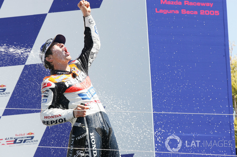 Nicky Hayden, Repsol Honda Team festeggia sul podio