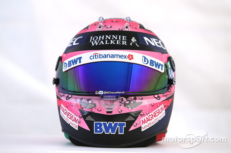 Casco de Sergio Perez, Sahara Force India F1