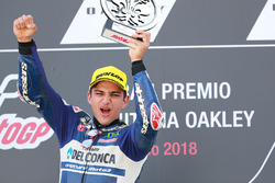 Podio: il vincitore della gara Jorge Martin, Del Conca Gresini Racing Moto3