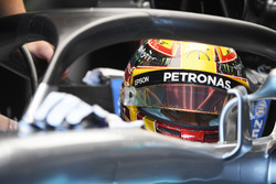 Lewis Hamilton, Mercedes-Benz F1 W08, mit Halo