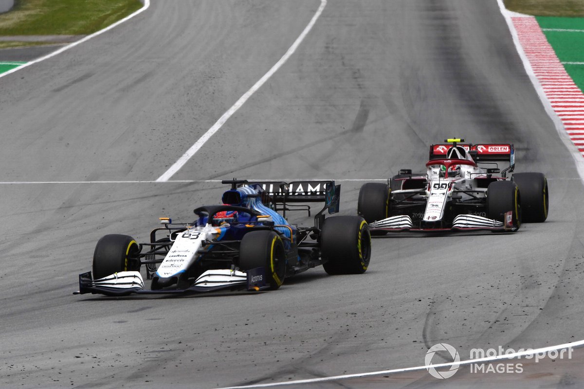 George Russell, Williams FW43B, Antonio Giovinazzi, Alfa Romeo Racing C41