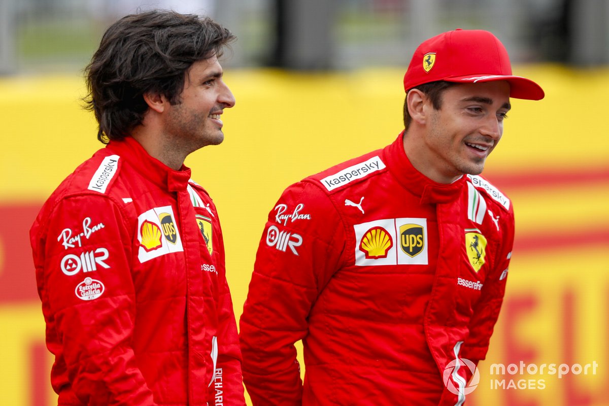 Carlos Sainz Jr., Ferrari dan Charles Leclerc, Ferrari