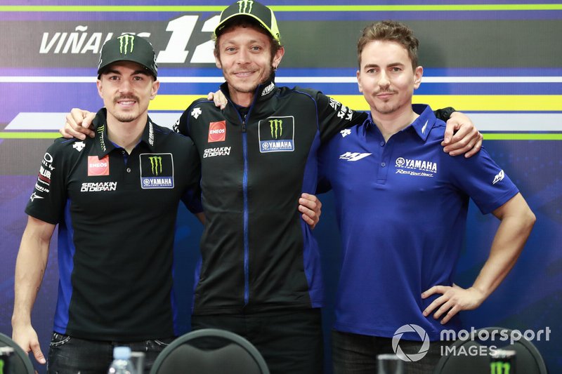 Maverick Vinales, Yamaha Factory Racing, Valentino Rossi, Yamaha Factory Racing, Jorge Lorenzo, Yamaha Factory Racing menjelang MotoGP 2020 dimulai.