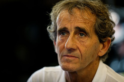 Alain Prost, met het Renault Sport F1 Team