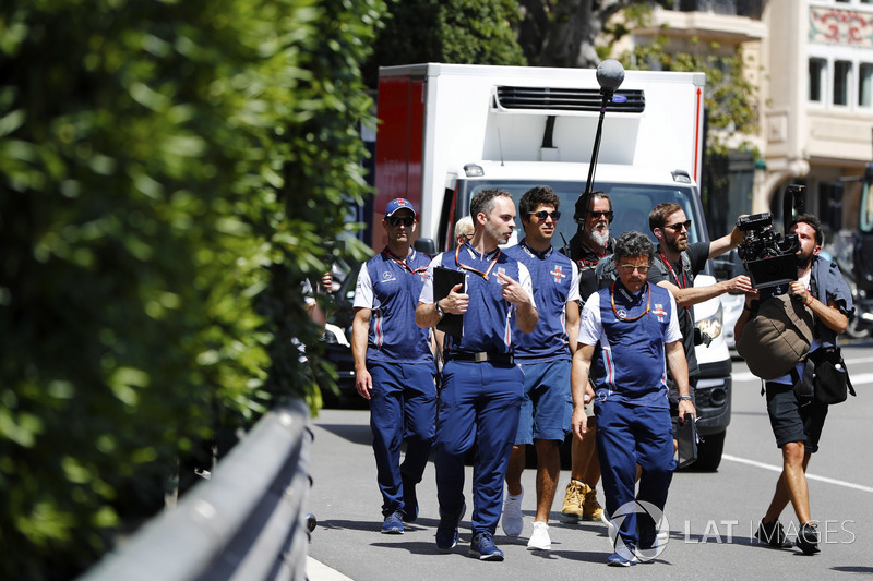 Lance Stroll, Williams Racing, est filmé