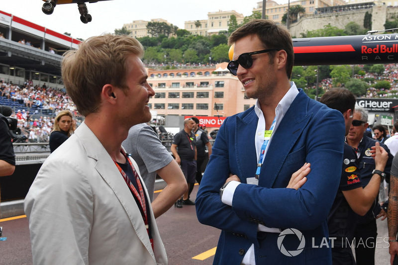 Nico Rosberg, embajador de Mercedes-Benz y Tom Brady, jugador de la NFL