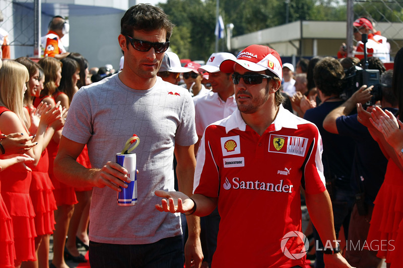 Mark Webber et Fernando Alonso en 2010