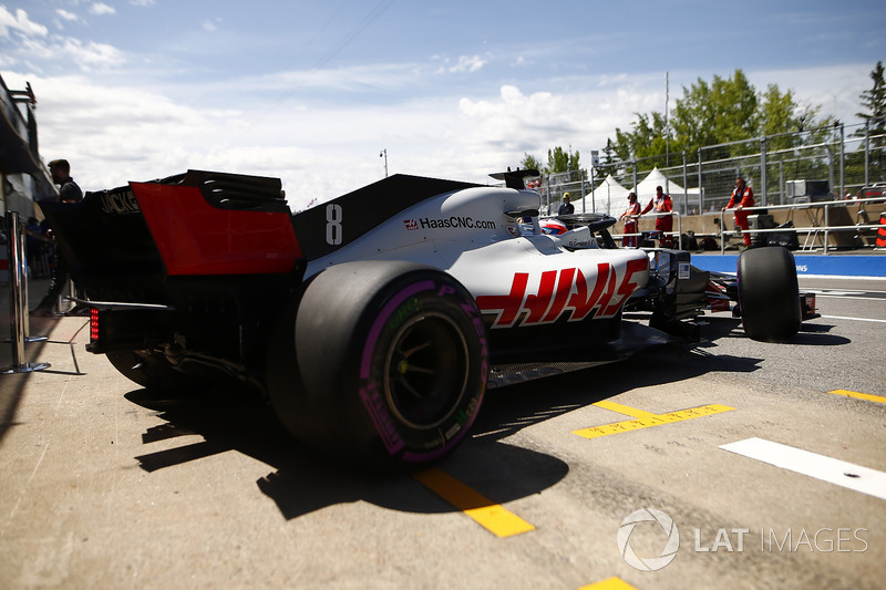 Ромен Грожан, Haas F1 Team VF-18, залишає бокси