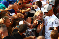 Lewis Hamilton, Mercedes AMG F1 with fans