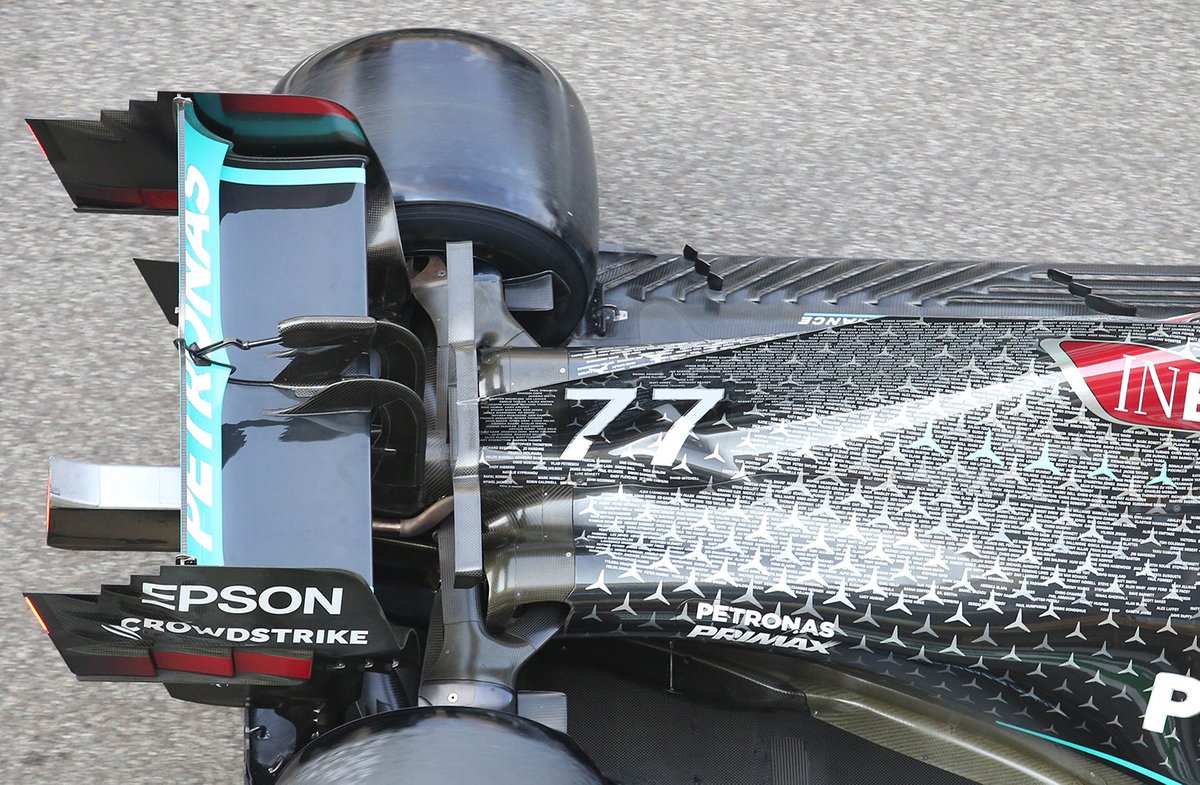 Mercedes W11 rear detail
