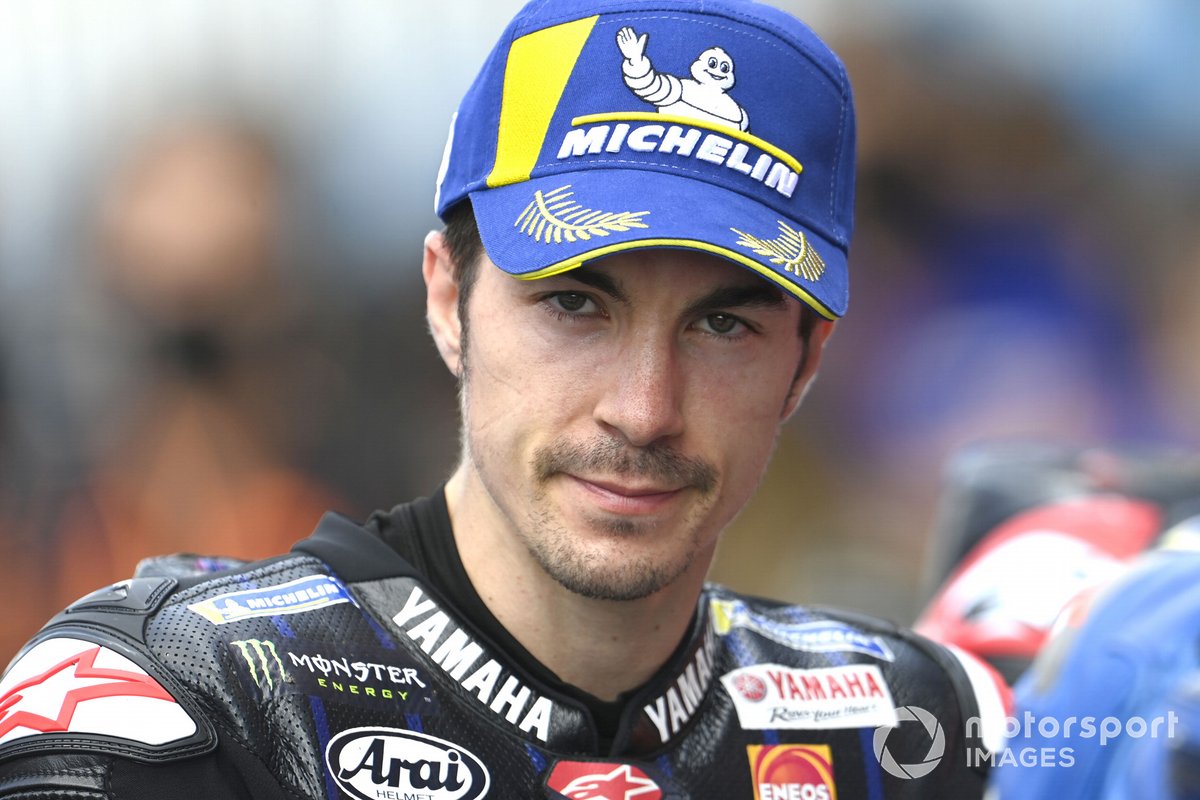 Het gezicht van Maverick Viñales spreekt boekdelen na zijn podium in Assen. Dan is al duidelijk zichtbaar dat hij niet meer bij het team hoort.