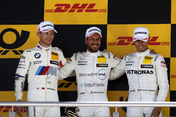 Podium: Race winner Gary Paffett Mercedes-AMG Team HWA, second place Marco Wittmann, BMW Team RMG, third place Pascal Wehrlein, Mercedes-AMG Team HWA