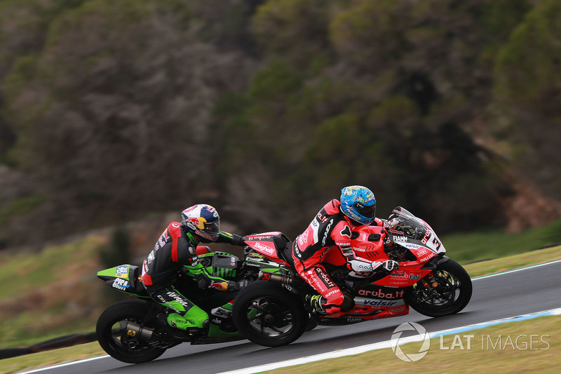 Marco Melandri, Aruba.it Racing-Ducati SBK Team dan Jonathan Rea, Kawasaki Racing Team