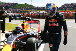 Daniel Ricciardo, Red Bull Racing with team mate Max Verstappen, Red Bull Racing RB12 in parc ferme