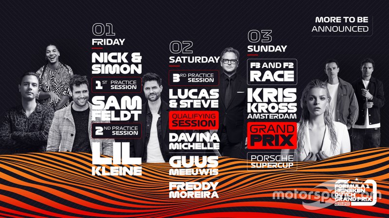 Entertainment programma Dutch GP