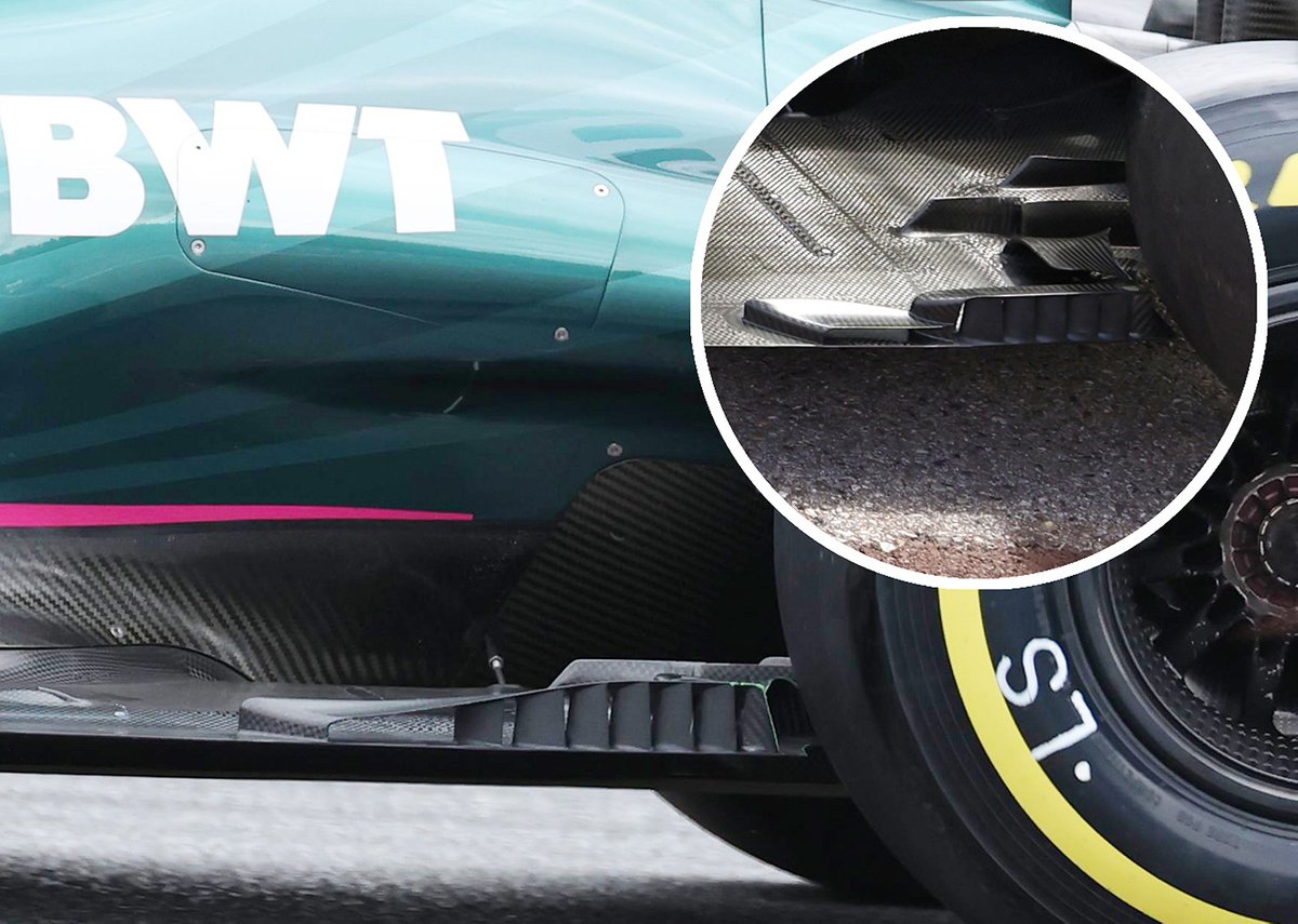 Aston Martin AMR21: Detail Unterboden