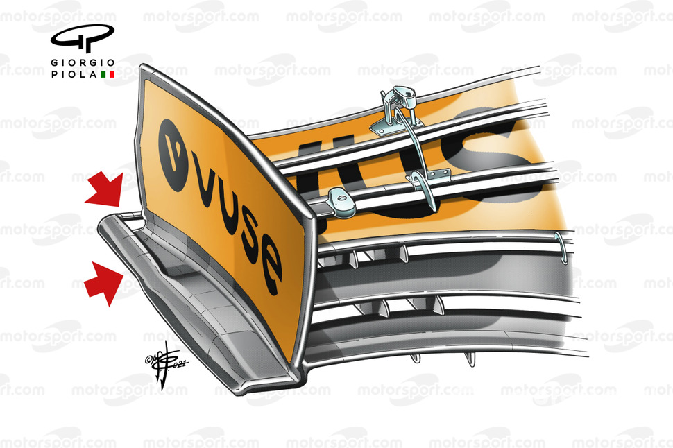 McLaren MCLM35M front wing new end plate
