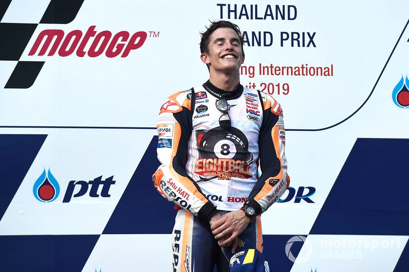 Подиум: победитель Марк Маркес, Repsol Honda Team