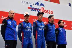 Franz Tost, Scuderia Toro Rosso Team Principal, Pierre Gasly, Scuderia Toro Rosso, Brendon Hartley,