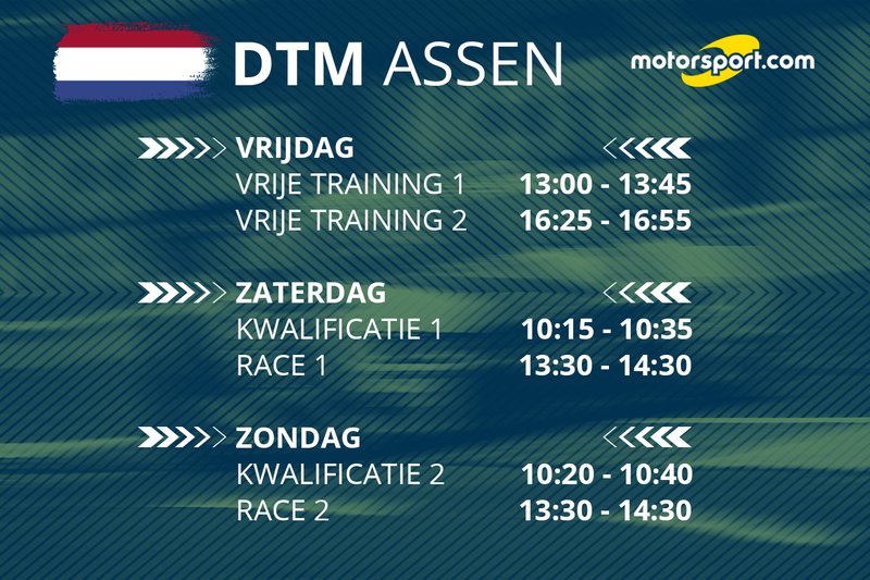 Tijdschema DTM Assen