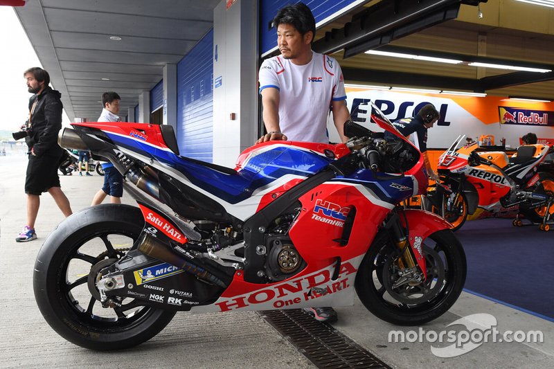 HRC Honda Team, telaio in fibra di carbonio