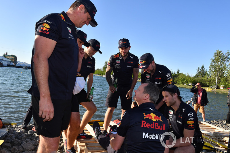Red Bull Racing at the raft race