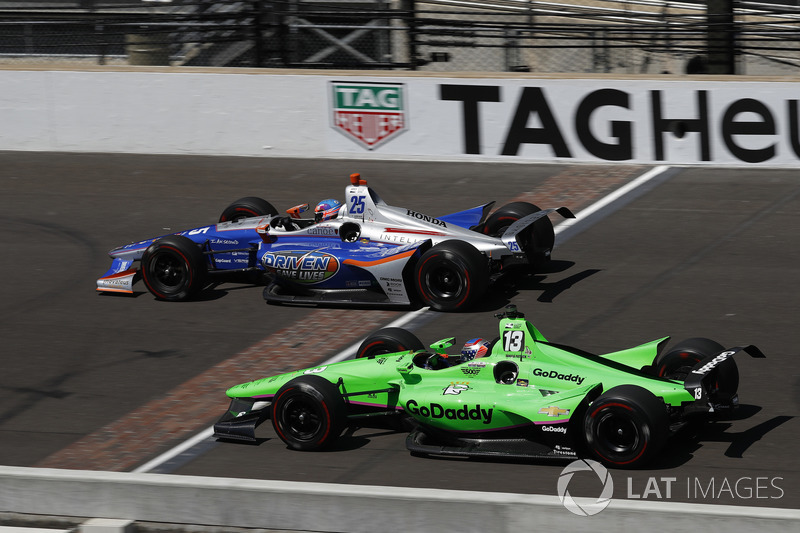 Stefan Wilson, Andretti Autosport Honda, Danica Patrick, Ed Carpenter Racing Chevrolet