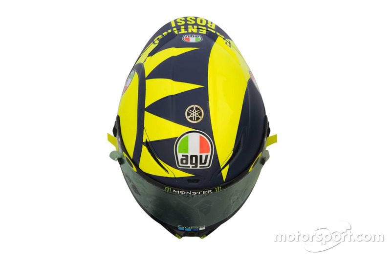 Шлем гонщика Yamaha Factory Racing Валентино Росси