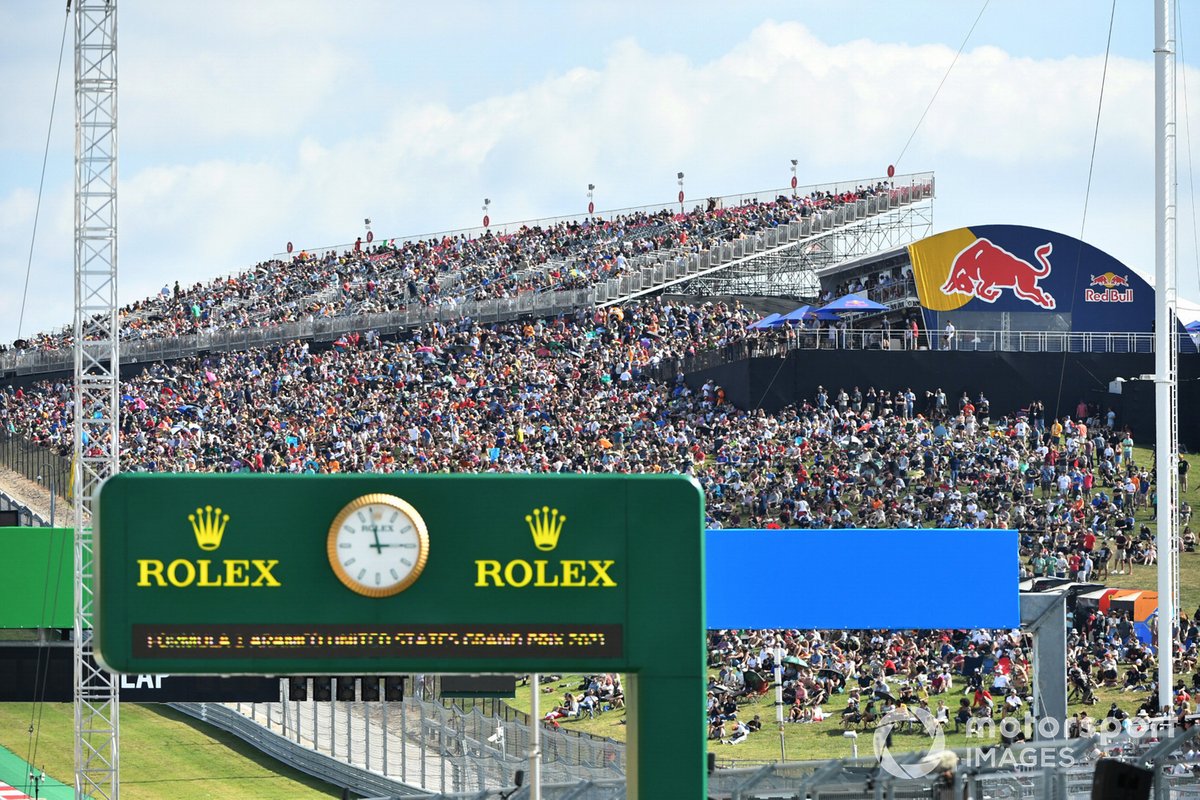 Fans fill out a grandstand