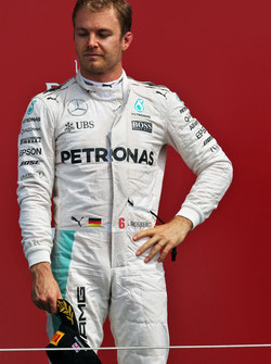 Nico Rosberg, Mercedes AMG F1 on the podium