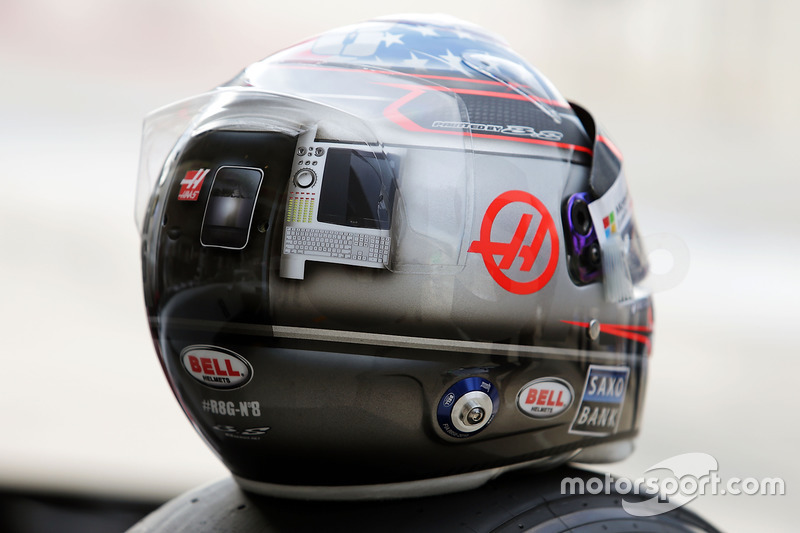 Шолом Ромена Грожана, Haas F1 Team, святує соте Грна Прі, командна фотографія