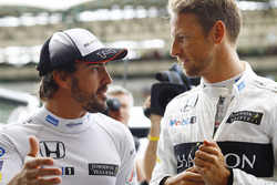 Fernando Alonso, McLaren; Jenson Button, McLaren