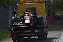Daniel Ricciardo, Red Bull Racing RB14 crash