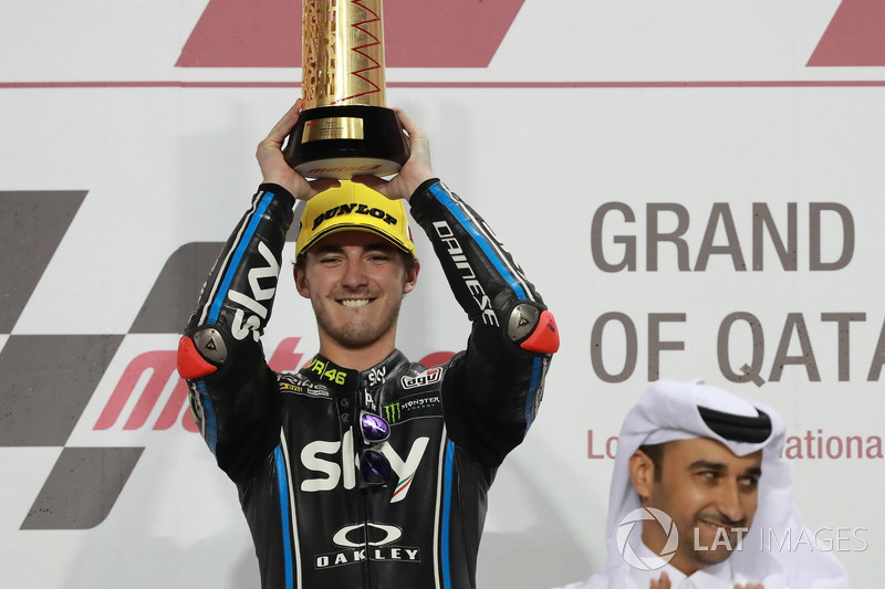 Podium: Race winner Francesco Bagnaia, Sky Racing Team VR46
