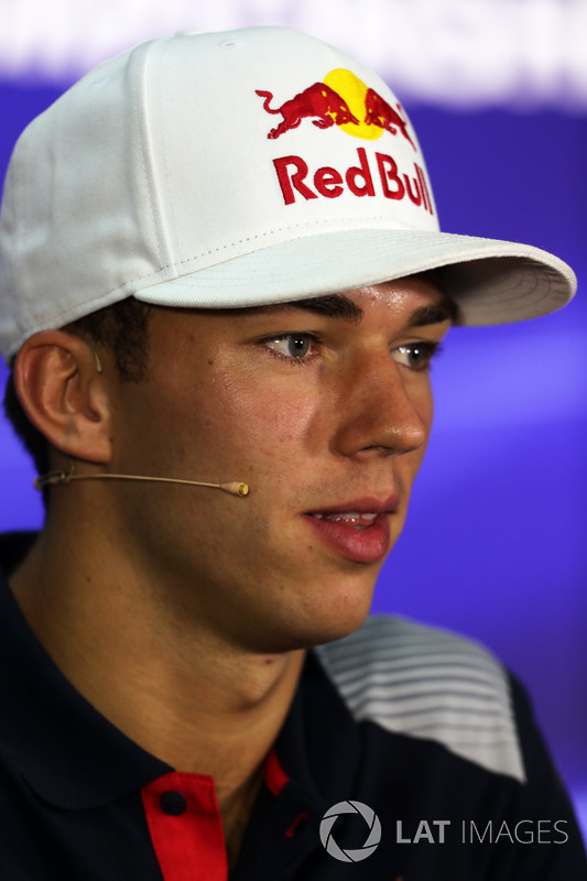 Pierre Gasly, Scuderia Toro Rosso in the Press Conference