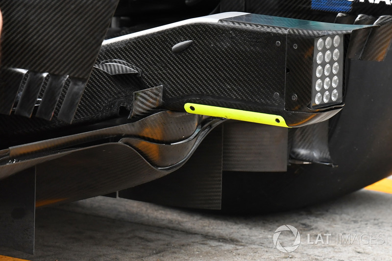 Mercedes-Benz F1 W08 rear diffuser